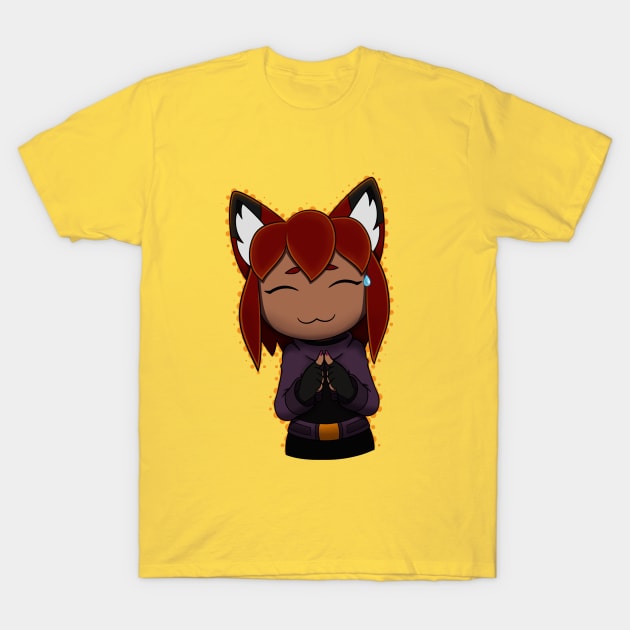 Nervous Chibi Rubi T-Shirt by Firestorm Fox